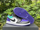 Authentic Air Jordan 1 Low Purple /Black