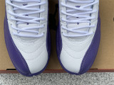 Authentic Air Jordan 12 Retro White/Purple