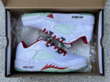 Authentic CLOT x Air Jordan 5 Low Red/White