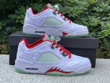 Authentic CLOT x Air Jordan 5 Low Red/White