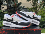 Authentic Nike Air Max 1 White/University Red