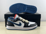 Authentic Air Jordan 1 Low SE White/Industrial Blue white