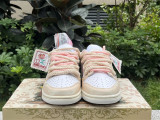 Authentic Nike SB Dunk Low White/MTLC red bronze