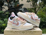 Authentic Nike SB Dunk Low White/MTLC red bronze