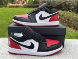 Authentic Air Jordan 1 Low “Bred Toe”