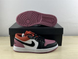 Authentic Air Jordan 1 Low White/Brown/Purple