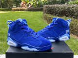 Authentic Air Jordan 6 North Catolina Blue