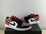 Authentic Air Jordan 1 Low White/Brown/Purple