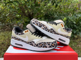 Authentic Nike Air Max 1 Black/Leopard Print/White