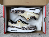 Authentic Nike Air Max 1 Black/Leopard Print/White