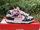 Authentic Nike SB Dunk Low White/Black/Pink