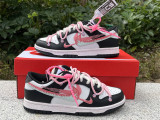 Authentic Nike SB Dunk Low White/Black/Pink