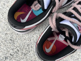 Authentic Nike SB Dunk Low White/Black/Rose