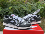 Authentic Nike SB Dunk Low White/Grey/Black