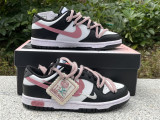 Authentic Nike SB Dunk Low White/Black/Rose