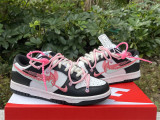 Authentic Nike SB Dunk Low White/Black/Pink