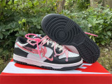 Authentic Nike SB Dunk Low White/Black/Pink