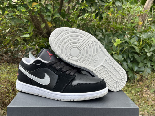 Authentic Air Jordan 1 Low Black/Grey