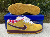 Authentic Nike SB Dunk Low Yellow Ochre/Terra Brown