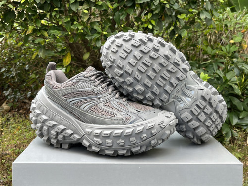 Authentic Balenciaga Defender Clear Sole Dark Grey