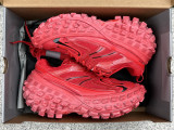 Authentic Balenciaga Defender Clear Sole Red
