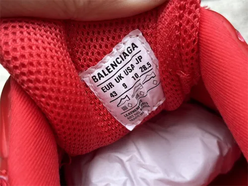Authentic Balenciaga Defender Clear Sole Red