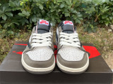 Authentic Travis Scott x Air Jordan 1 Low Red/Brown