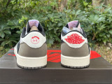 Authentic Travis Scott x Air Jordan 1 Low Red/Brown