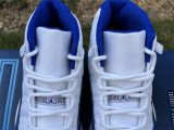 Authentic Air Jordan 11  White/Royal Blue