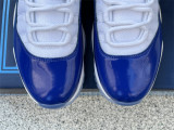 Authentic Air Jordan 11  White/Royal Blue