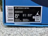 Authentic Air Jordan 11  White/Royal Blue