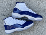 Authentic Air Jordan 11  White/Royal Blue