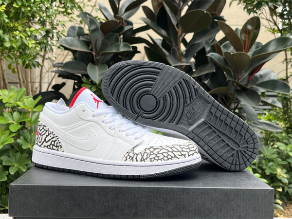 Authentic Air Jordan 1 Low Cement Grey