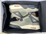 Authentic UNDEFEATED x Jordan Air Jordan 4 “Olive Canvas”