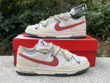 Authentic Nike SB Dunk Low White/Iron Grey-LT Smoke Grey