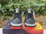 Authentic J Balvin x Air Jordan 3 Black/Orange Multi-colors Smile