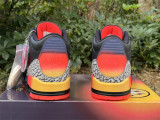 Authentic J Balvin x Air Jordan 3 Black/Orange Multi-colors Smile