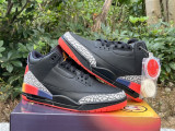 Authentic J Balvin x Air Jordan 3 Black/Orange Multi-colors Smile