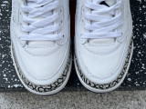 Authentic Air Jordan 3456 SPIZIKE White/Deep/Orchid