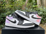 Authentic Air Jordan 1 Low White/Black/Pink