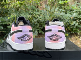 Authentic Air Jordan 1 Low White/Black/Pink