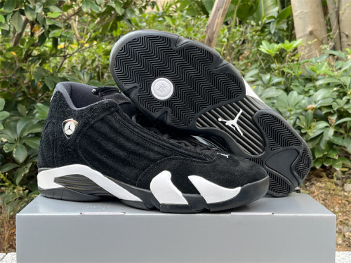 Authentic Air Jordan 14 “Bred” Black/White