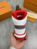 Authentic LV Trainer High White Red