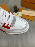 Authentic LV Trainer High White Red