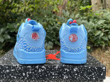 Authentic Air Jordan 3456 Football Blue/Fountain Blue
