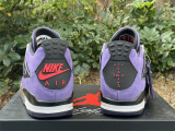Authentic Travis Scott x Air Jordan 4 Purple Dynasty / Red Black