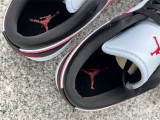 Authentic Air Jordan 1 Low White/Black/Red