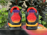 Authentic Air Jordan 4 Multicolor Black/Orange
