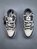 Authentic LV X Nike SB Dunk Low Dark Grey Lighting