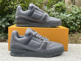 Authentic LV Trainer Silver Grey